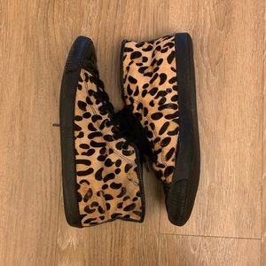 Bimba y Lola Leopard Tall Sneakers